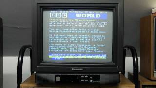 Teletext on Panasonic TX1752 [upl. by Earazed239]