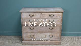 How To Lime Wood  Priory Polishes [upl. by Selbbep]