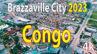 Brazzaville City  Congo 4K By Drone 2023 [upl. by Templia]