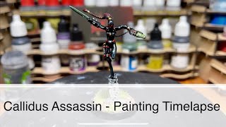 Callidus Assassin  Painting Timelapse [upl. by Newbill]