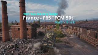 WOT Asia Mastery Badge  France  F65 quotFCM 50tquot worldoftanks [upl. by Aehsrop]