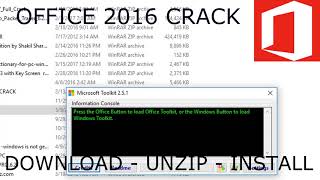 Office 2016 Crack 2018 Free [upl. by Danit]