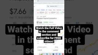 Prospect Capital  PSEC Stock  Preview Full Video in Comment Section dividend dividends shorts [upl. by Slavin595]