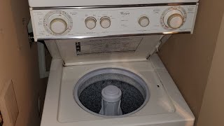 1990s Whirlpool Thin Twin laundry center washer amp dryer overview [upl. by Florance]