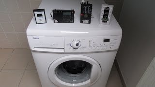 Washing machine EMF test  Dirty Electricity EMR RF RFR EMI [upl. by Henrietta]