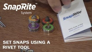 Set Snaps with the SnapRite System using a Rivet Tool [upl. by Kleeman992]