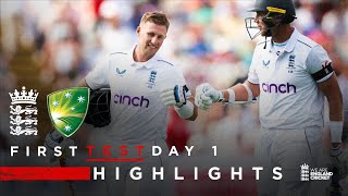 Root Begins Series with Century  Highlights  England v Australia Day 1  LV Insurance Test 2023 [upl. by Htebasile273]