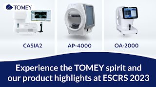 Full Video TOMEY booth walkthrough and presentation of product highlights at ESCRS 2023 [upl. by Greenlee]