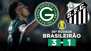 GOIÁS VENCE E IMPEDE O SANTOS DE ASSUMIR LIDERANÇA DA SÉRIE B GOIÁS 3 x 1 SANTOS  Narração [upl. by Tavia35]