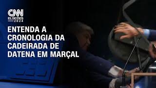 Entenda a cronologia da cadeirada de Datena em Marçal  CNN 360° [upl. by Virgina51]