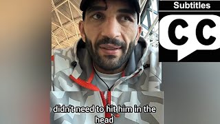 BAHRAM RAJABZADEH REACTION English subtitles AFTER FIGHT VS LEVI RIGTERS GLORY 95 [upl. by Farrington]