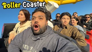 Riding A Roller Coaster On A Beach 😍🎢  Samandar Mein Amusement Park In United States Of America 🇺🇸 [upl. by Bessy53]