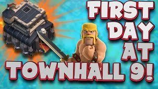 Clash of Clans quotFarm and Upgradequot  New Townhall 9 Strategy [upl. by Guglielmo]