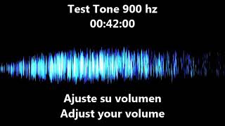 900 hz Test Tone  Audio frequency [upl. by Meer]