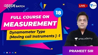 Dynamometer Type Moving Coil Instruments  1  Lec 18  Measurement  GATE 2021 EE Exam [upl. by Bitthia]