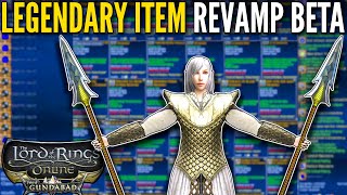 LOTRO LI Revamp Beta Overview amp First Impressions on New Legendary Items System [upl. by Oterol]