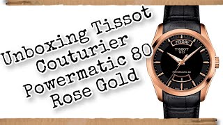 Unboxing Tissot Couturier Rose Gold Update Returned Too Small [upl. by Rumit]