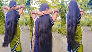 Knee length hair beautiful girl  KolkataHairplay [upl. by Dranel]