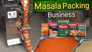 Masala Packing Machine  Pouch Packing Machine  Business Ideas 2024 [upl. by Rabelais]