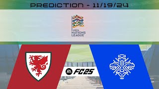 Wales vs Iceland  Prediction  UEFA Nations League  EA FC 25 [upl. by Bullock]