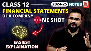 FINANCIAL STATEMENTS OF A COMPANY class 12 ONE SHOT  Gaurav Jain [upl. by Ylrac667]