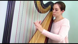 Marelles no 7 by Bernard Andrès Inspirational Videos for Young Harpists 23 [upl. by Rockwell]