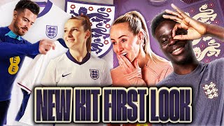 quotWOW I Have No Wordsquot 🤩  England Players Get A First Look At The New England Home and Away Kit 👀 [upl. by Anitneuq]