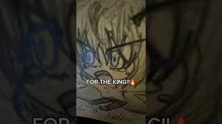 FOR THE KINGG🔥 fortheking art fyp shaiapouf pouf hxh hunterxhunter artist anime drawing [upl. by Ardnuaet]