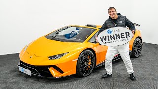 Fabio Oliviero Collecting His 69p Lamborghini Performante [upl. by Glendon]