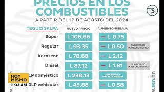 Precio de los combustibles a partir del 12 de agosto de 2024 [upl. by Chaddy662]