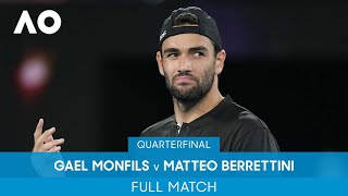 Gael Monfils v Matteo Berrettini Full Match QF  Australian Open 2022 [upl. by Matias]