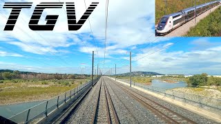 ★ 4K 🇫🇷 NiceVille  ParisGaredeLyon up to 320 Kmh TGV cab ride 102022 [upl. by Aldric]