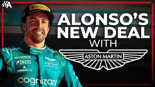 Alonso Commits to Aston Martin with MultiYear Extension [upl. by Adnwahsal]