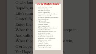 Life by Charlotte Bronte literature englishliterature poetryreading poetry poem poems shorts [upl. by Higgins912]