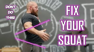 Squat Series 1 Bracing Correctly and How to Breathe During a Squat POSTURE IS KEY [upl. by Suiramaj]