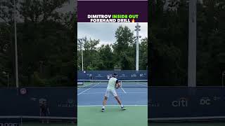 DIMITROV INSIDE OUT FOREHAND DRILL tennis shorts [upl. by Dnomar580]