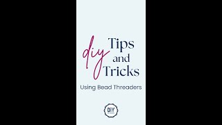 How to Use a Bead Threader  DIY Tips and Tricks [upl. by Alena]