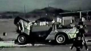 DeLorean DMC12 40mph Crash Test [upl. by Maro]