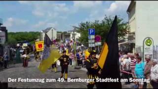 Festumzug zum 49 Bernburger Stadt und Rosenfest [upl. by Orlene748]