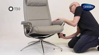 How to change the base on Stressless recliners with star base [upl. by Mandell]