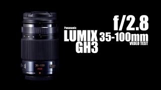 Panasonic 35100mm f28 Lens video test Filmed it with GH3 [upl. by Tessy588]