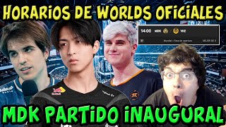 ¡Ya conocemos el horario de Worlds MDK jugará el partido inaugural  8 partidos al día en el suizo [upl. by Tiffani]