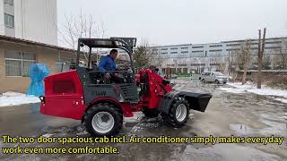 DY50 mini wheel loaders with double floating twin pump with 89Lmin for powerful operation [upl. by Eissolf]