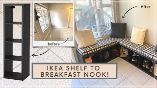 IKEA KALLAX SHELF TURNED BREAKFAST NOOK BENCH [upl. by Ohnuj570]