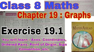 Class 8 Maths Exercise 191  Graphs  Maths Ahead  Coordinates  Sign Convention  Ordered Pairs [upl. by Eryn]