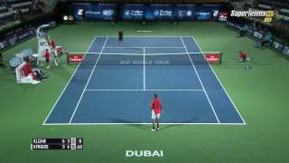 Klizan tanks a righthanded forehand down match point vs Kyrgios [upl. by Tnarb]