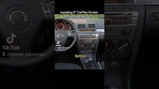 Install Eonon M3BKA12S Android 12 car radio on 2007 Mazda 3 Plug and play carplay carstereo [upl. by Nettle]