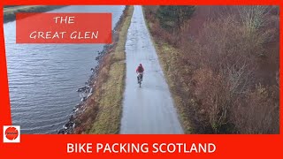 Solo Winter Bikepacking  THE GREAT GLEN  Sustrans 78 Caledonian Way Corrieyairack  Fort William [upl. by Aicilat241]