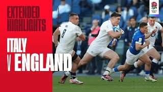 Extended highlights  Italy v England  Guinness Mens Six Nations 2024 [upl. by Shepherd]