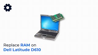 Tutorial Replace RAM on Dell Latitude D610 [upl. by Steere96]